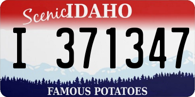 ID license plate I371347