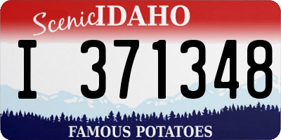ID license plate I371348