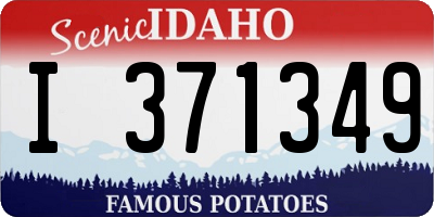ID license plate I371349
