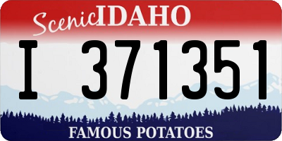 ID license plate I371351