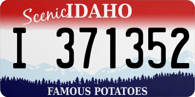 ID license plate I371352
