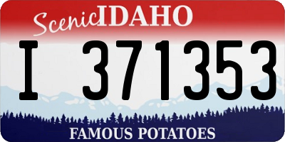ID license plate I371353