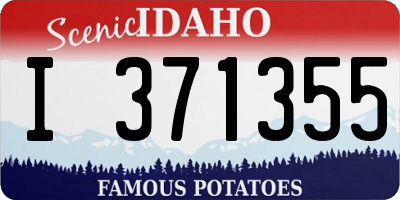 ID license plate I371355
