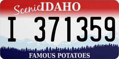 ID license plate I371359
