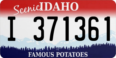 ID license plate I371361