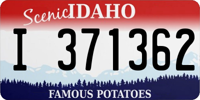ID license plate I371362