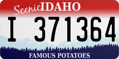 ID license plate I371364