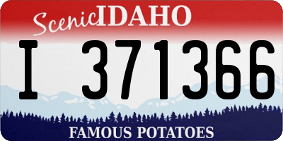 ID license plate I371366