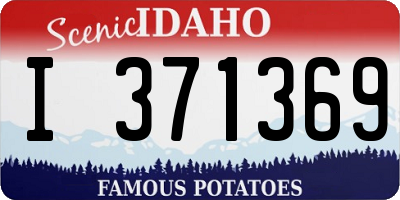 ID license plate I371369