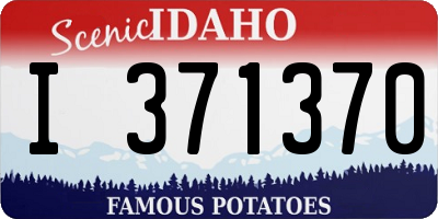 ID license plate I371370