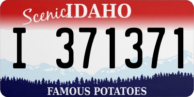 ID license plate I371371