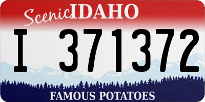 ID license plate I371372