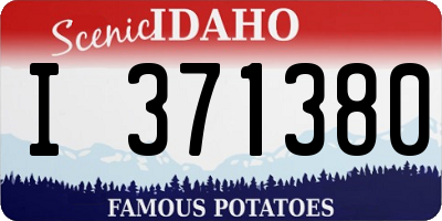 ID license plate I371380