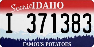 ID license plate I371383