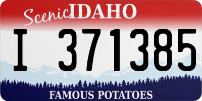 ID license plate I371385