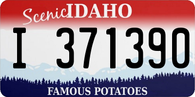 ID license plate I371390