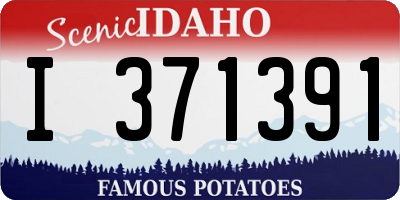 ID license plate I371391
