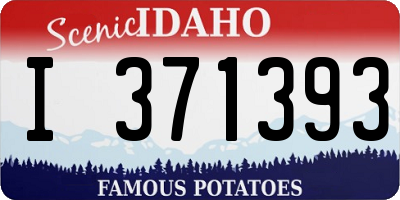 ID license plate I371393