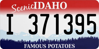ID license plate I371395