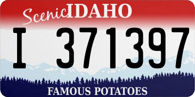 ID license plate I371397