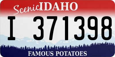 ID license plate I371398