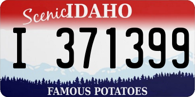 ID license plate I371399
