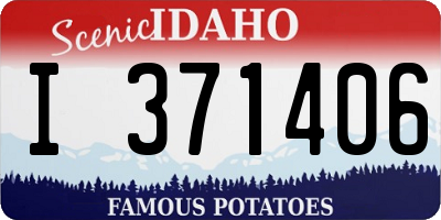 ID license plate I371406