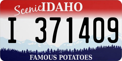 ID license plate I371409