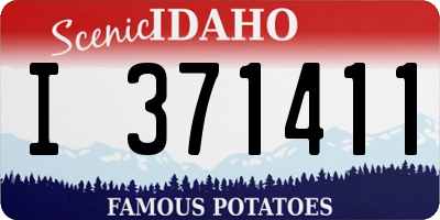 ID license plate I371411