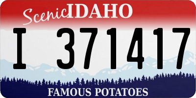 ID license plate I371417