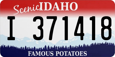 ID license plate I371418