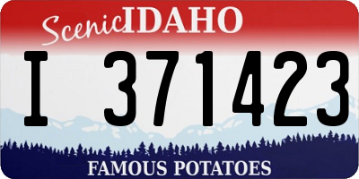ID license plate I371423