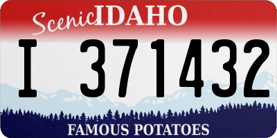 ID license plate I371432