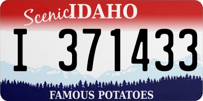 ID license plate I371433