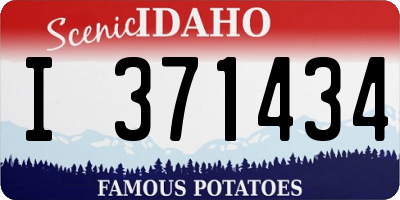 ID license plate I371434