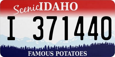 ID license plate I371440