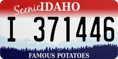 ID license plate I371446