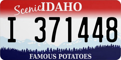ID license plate I371448