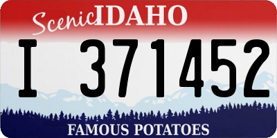 ID license plate I371452