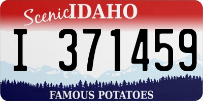 ID license plate I371459