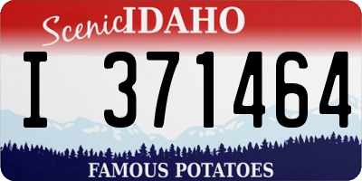 ID license plate I371464