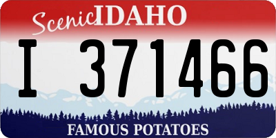 ID license plate I371466