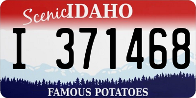 ID license plate I371468