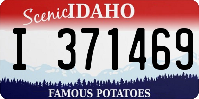 ID license plate I371469
