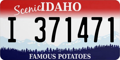 ID license plate I371471