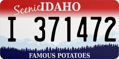 ID license plate I371472