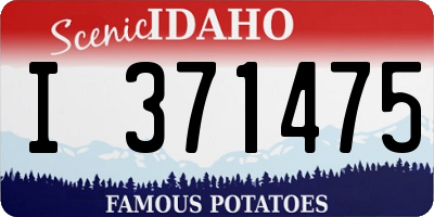 ID license plate I371475