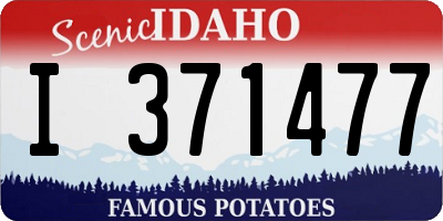 ID license plate I371477