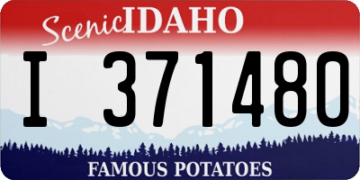 ID license plate I371480
