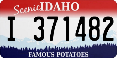 ID license plate I371482